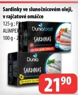 Partner Maloobchodní síť Sardinky ve slunečnicovém oleji, v rajčatové omáčce nabídka