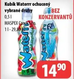 Partner Maloobchodní síť Kubík Waterrr ochucený vybrané druhy nabídka
