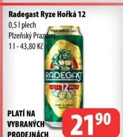 Partner Maloobchodní síť Radegast Ryze Hořká 12 nabídka