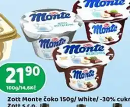 Brněnka Zott Monte čoko / White/-30% cukru Zott s.r.o. nabídka