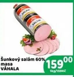 Brněnka Váhala sunkový salám 60% masa nabídka