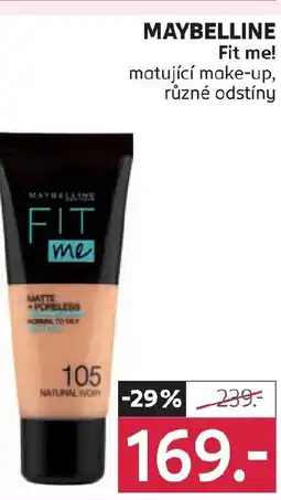 Rossmann Maybelline fit me! nabídka