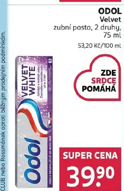 Rossmann Odol velvet nabídka