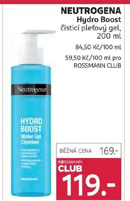 Rossmann Neutrogena hydro boost nabídka