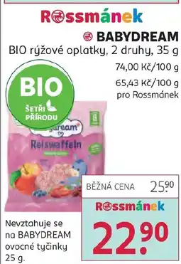 Rossmann Babydream nabídka