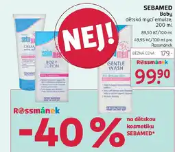 Rossmann Sebamed baby nabídka
