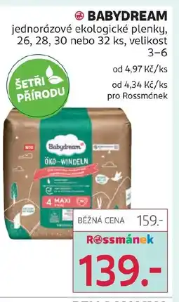 Rossmann Babydream nabídka
