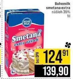 Jip Bohemilk smetana extra nášleh 35% 1 l nabídka
