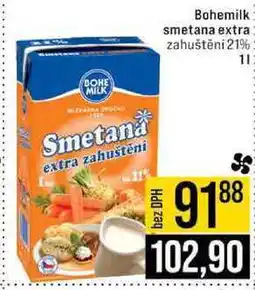 Jip Bohemilk smetana extra zahuštění 21% 1 l nabídka