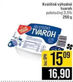 Jip Kvalitně výhodně tvaroh polotučný 3,5% 250 g nabídka