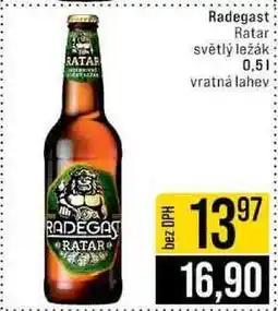 Jip Radegast Ratar světlý ležák 0,5 l nabídka