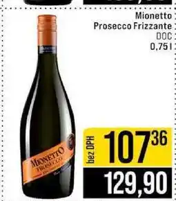 Jip Mionetto Prosecco Frizzante DOC 0,75 l nabídka