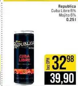 Jip Republica Cuba Libre 6% / Mojito 6% plech 0,25 l nabídka