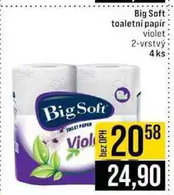 Jip Big Soft Violet toaletní papír 2-vrstvý 4 ks nabídka