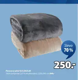 JYSK Fleecový pléd gulskolm nabídka