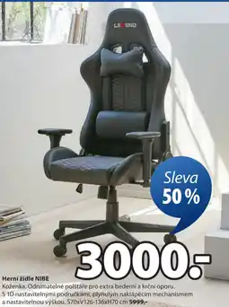 JYSK Herní židle nibe nabídka