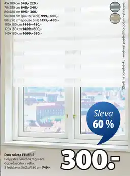 JYSK Duo roleta FEMRIS nabídka