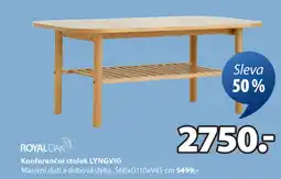 JYSK Royal oak konferenční stolek lyngvig nabídka