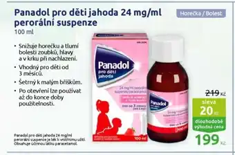 Panadol pro děti jahoda 24 mg/ml perorální suspenze