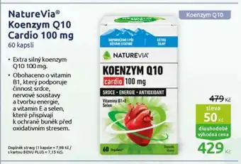 NatureViaⓇ Koenzym Q10 Cardio 100 mg