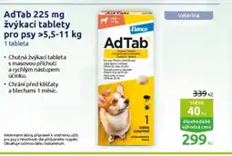 Benu Adtab 225 mg žvýkací tablety pro psy > nabídka