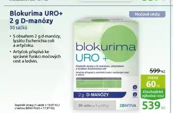 Benu Blokurima URO+ 2 g D-manózy nabídka