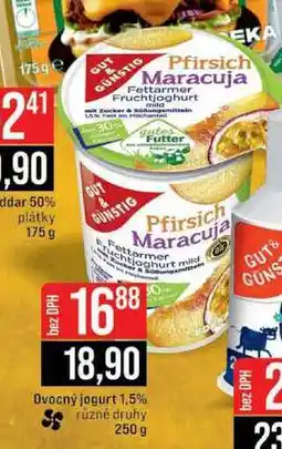 Jip GUT & GÜNSTIG Ovocný jogurt 1,5% 250 g nabídka