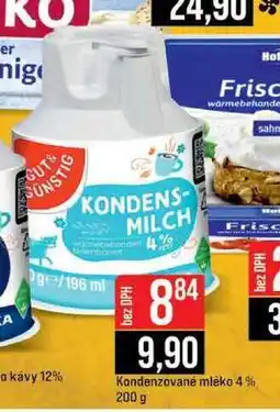 Jip GUT & GÜNSTIG Kondenzované mléko 4% 200 g nabídka