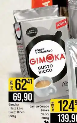 Jip Gimoka Gusto Ricco mletá káva 250 g nabídka