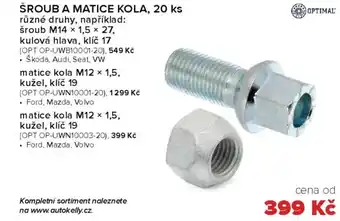 Šroub a matice kola