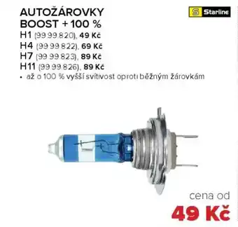 Auto Kelly STARLINE Autozarovky Boost + 100% nabídka