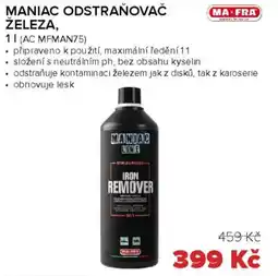 Auto Kelly Maniac odstraňovač železa, nabídka