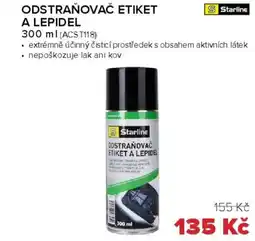 Auto Kelly STARLINE Odstraňovač etiket a lepidel nabídka