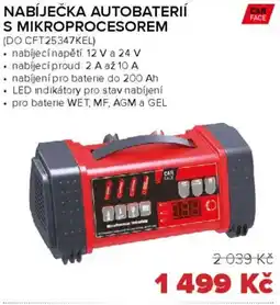 Auto Kelly Nabíječka autobaterií s mikroprocesorem nabídka