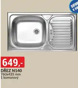 Baumax Dřez n140 nabídka