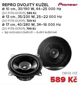 Auto Kelly PIONEER Repro dvojitý kužel nabídka