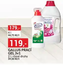 Baumax Gallus prací gel 3v1 nabídka