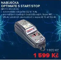 Auto Kelly Nabíječka optimate 5 start/stop nabídka