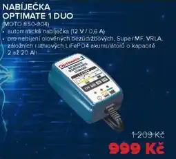 Auto Kelly Nabíječka optimate 1 duo nabídka