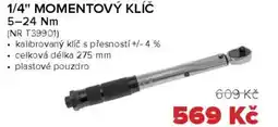 Auto Kelly 1/4" momentový klíč nabídka