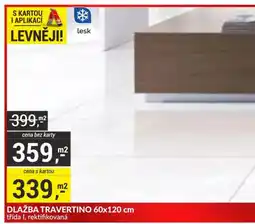 Baumax Dlažba travertino nabídka