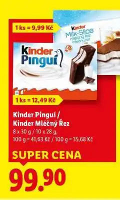 Kinder Pinguí / Kinder Mléčný Rez
