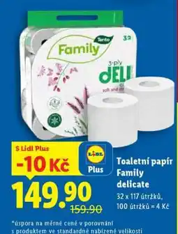 Lidl Toaletní papír Family delicate nabídka