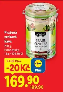 Lidl Pražená zrnková káva nabídka