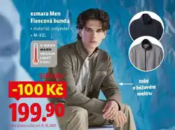 Lidl esmara Men Fleecová bunda nabídka
