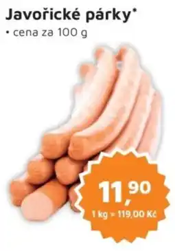 Můjobchod Javořické párky nabídka