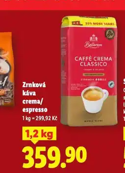 Lidl Zrnková káva nabídka