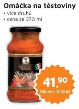 Můjobchod Omáčka na těstoviny nabídka