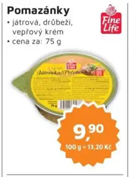 Můjobchod Fine Life Pomazánky nabídka