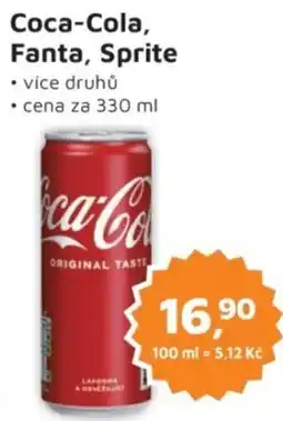 Můjobchod Coca-Cola, Fanta, Sprite nabídka